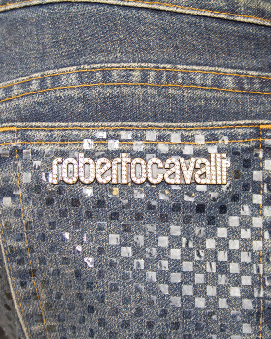 Blue Sparkle Finish Jeans