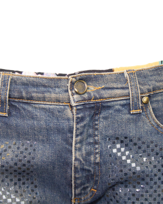 Blue Sparkle Finish Jeans
