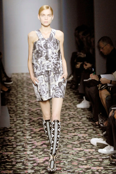 Balenciaga by Nicolas Ghesquière Spring Summer 2008 Neoprene Lace-Up Halter Top