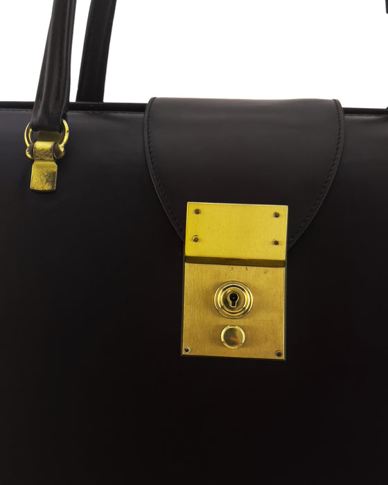 'Mr. Thom' Brown Leather Doctor Bag Style Briefcase
