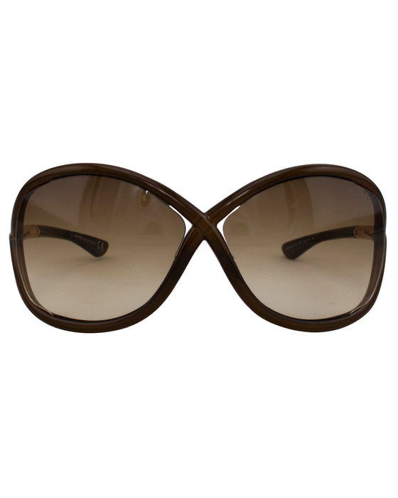 Dark Brown Whitney Sunglasses