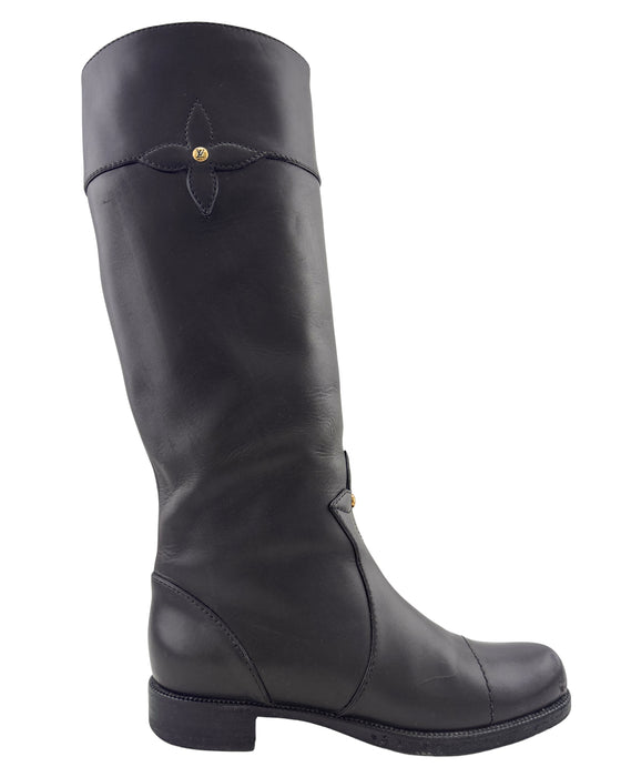 Brown Leather 'Notting Hill' Knee High Riding Boots