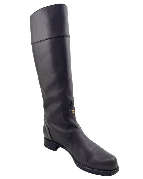 Brown Leather 'Notting Hill' Knee High Riding Boots
