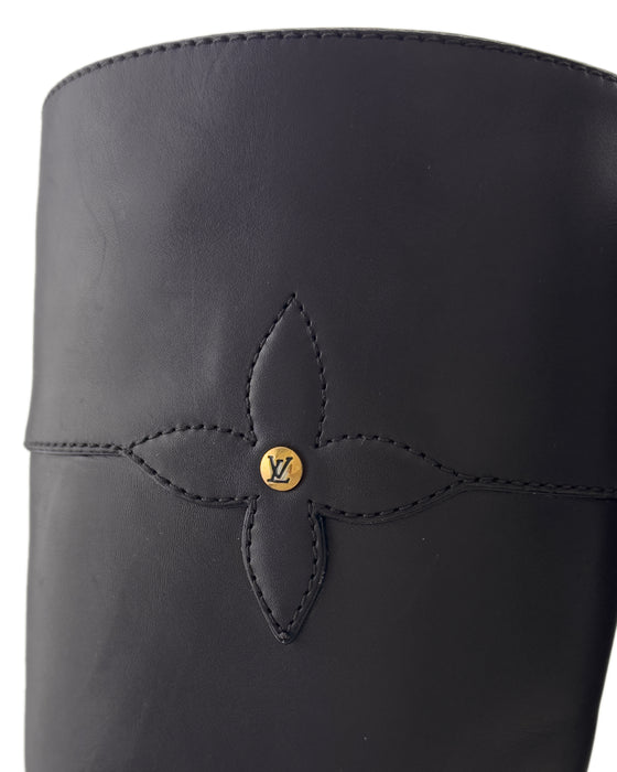 Brown Leather 'Notting Hill' Knee High Riding Boots