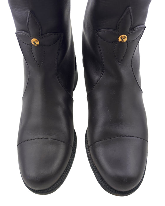 Brown Leather 'Notting Hill' Knee High Riding Boots