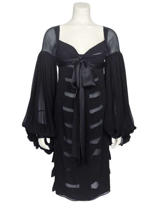 Black Fall/Winter 2002 by Tom Ford Silk Chiffon Dress