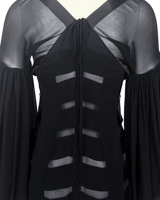 Black Fall/Winter 2002 by Tom Ford Silk Chiffon Dress