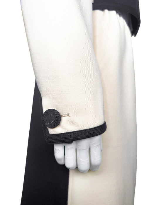 Black and Cream Spring/Summer 1980 Skirt Suit