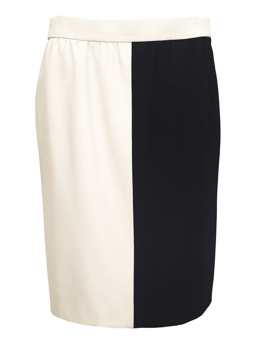 Black and Cream Spring/Summer 1980 Skirt Suit