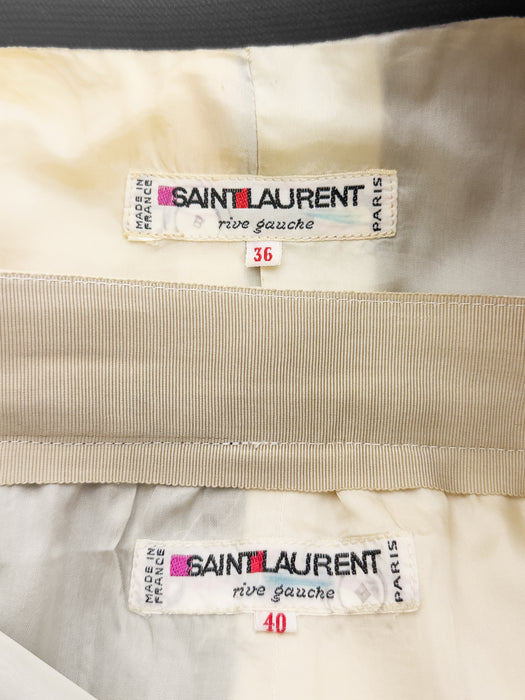 Black and Cream Spring/Summer 1980 Skirt Suit