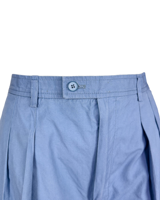 Blue Cotton Safari Suit