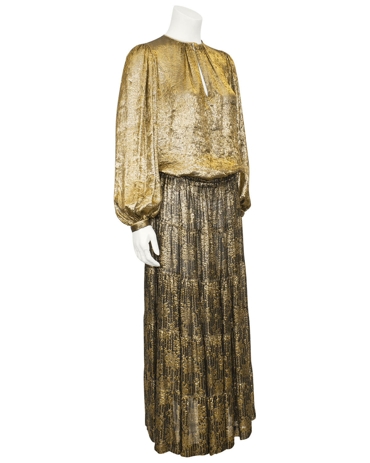 Gold Blouse & Skirt Russian Collection Ensemble – Vintage Couture