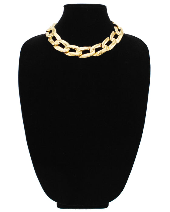 Gilt Metal Oversized Chain Link Choker