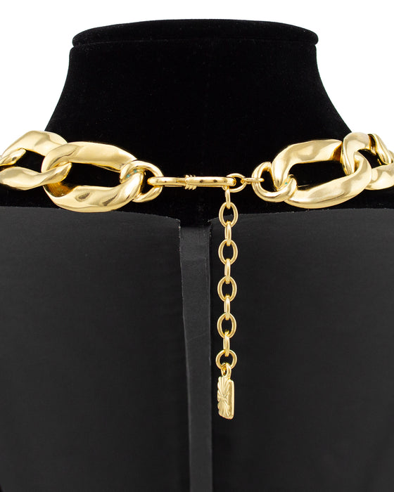 Gilt Metal Oversized Chain Link Choker