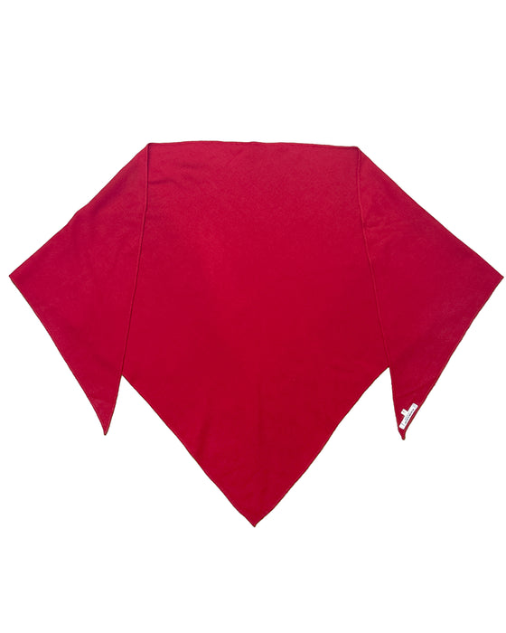 Red Wool Triangular Scarf