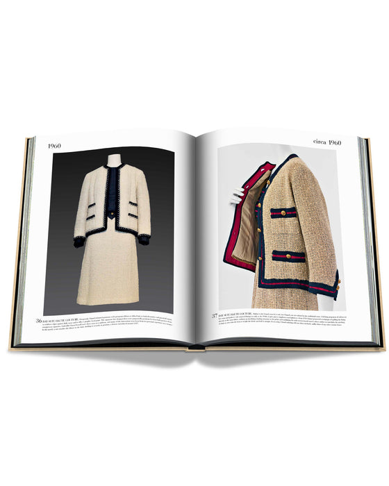 Beige, Red and Navy Blue Iconic Skirt Suit from 1961