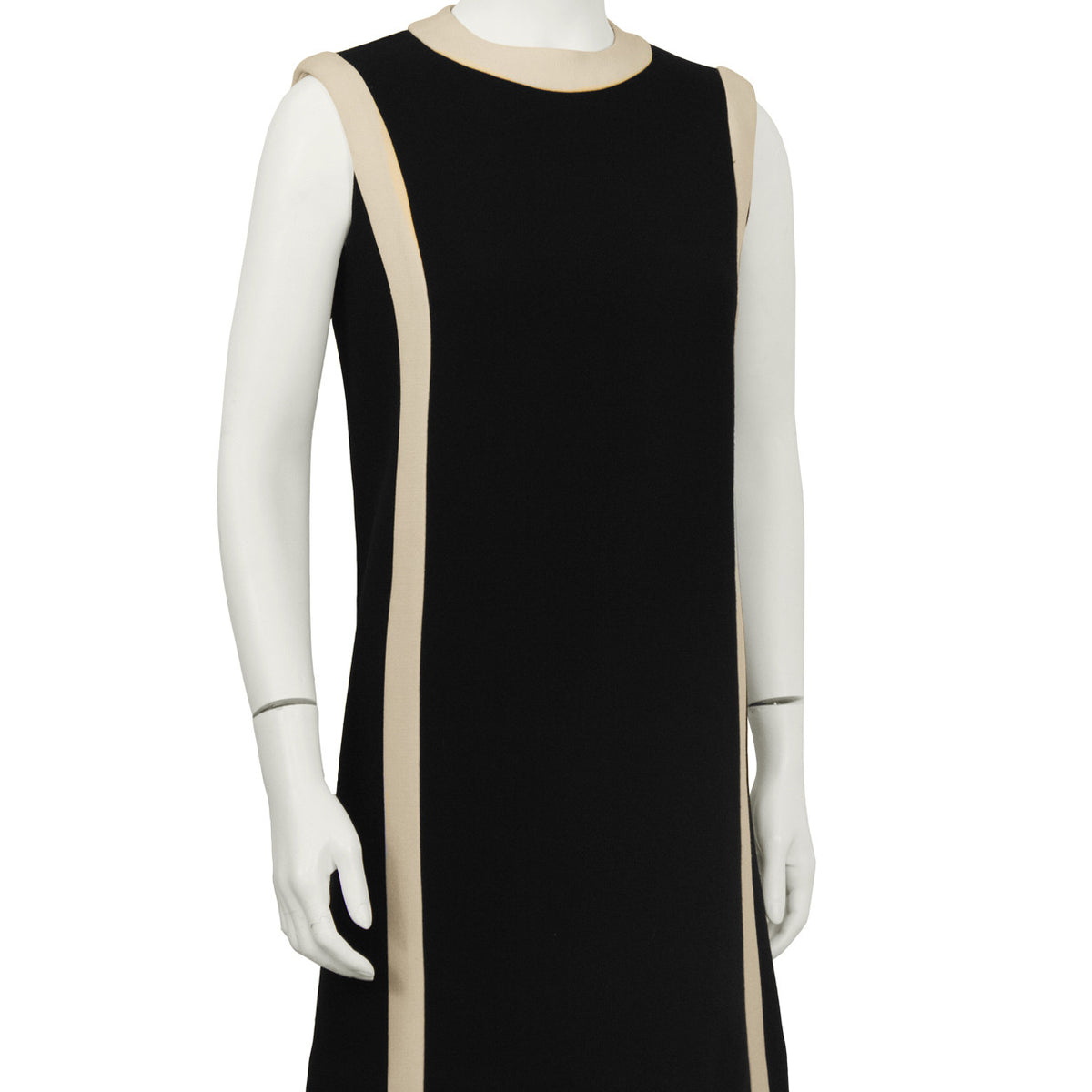 cream wool shift dress Vintage 1960s Cream Crochet Wool Knit Shift Dress Small-medium