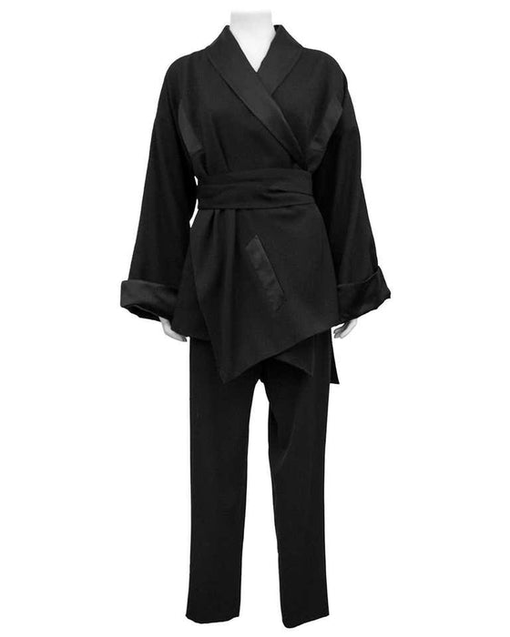 Black Kimono Style Ensemble