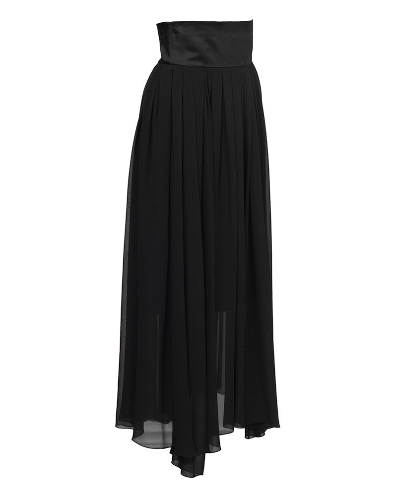 Black Chiffon Skirt – Vintage Couture