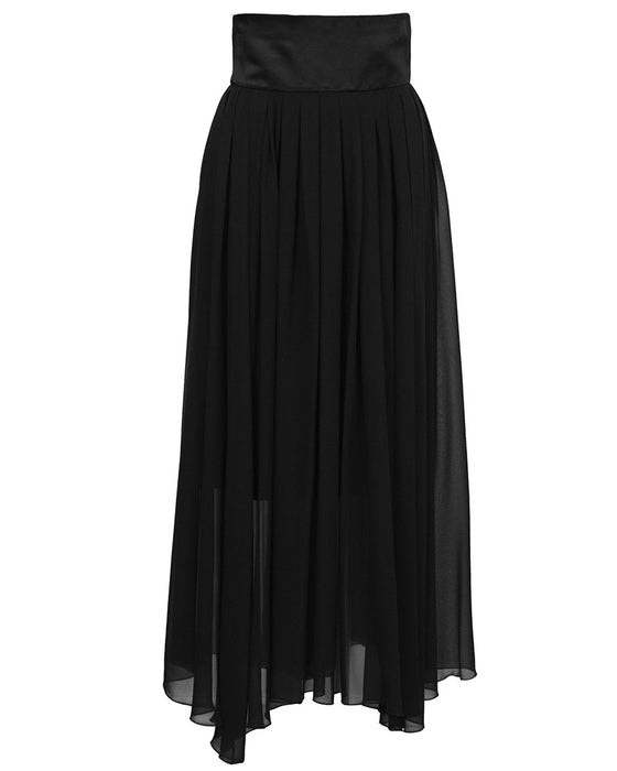 Black Chiffon Skirt