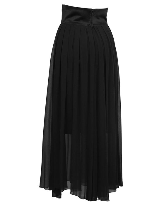 Black Chiffon Skirt