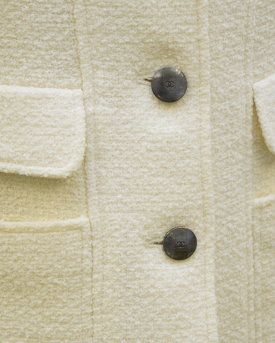 Cream Short Sleeve Suit