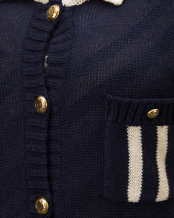 Navy Short Sleeve Ensemble