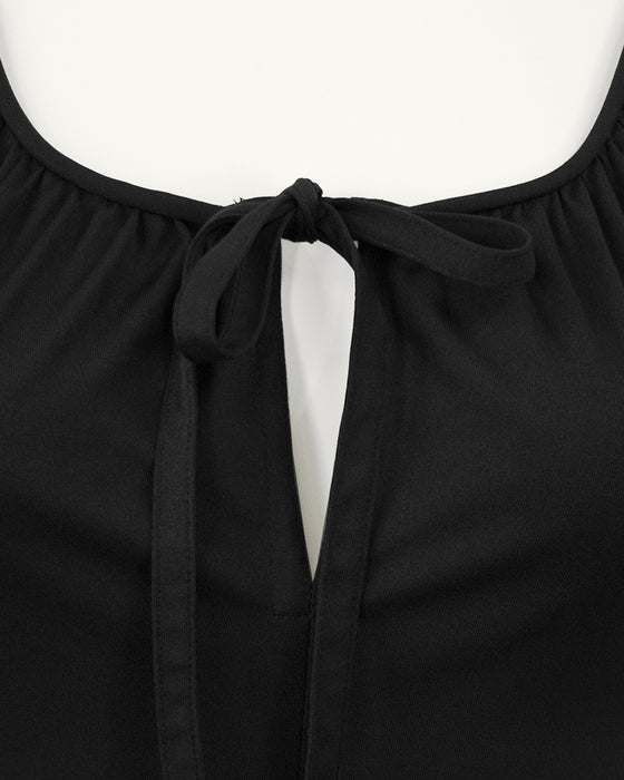 Black Keyhole Dress