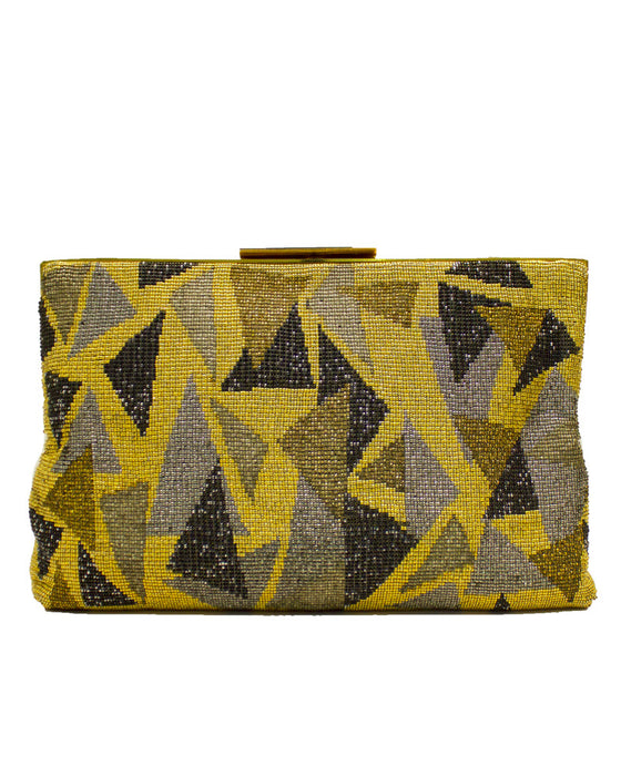 Gold Cut Steel Evening Bag