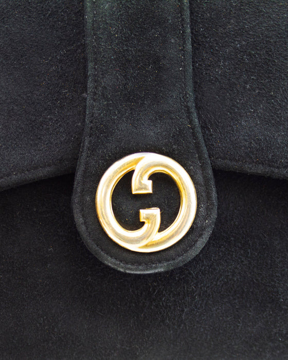 Gucci suede clutch shop
