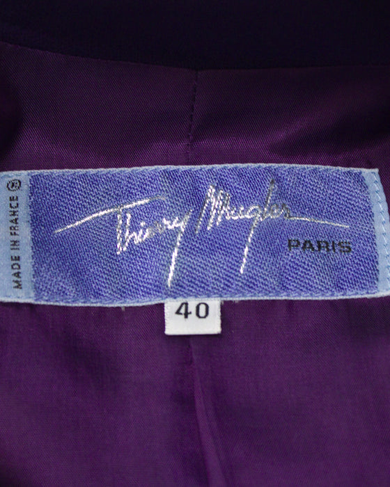 Purple Fitted Pant Suit