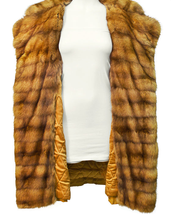 Golden Sable Trimmed Coat