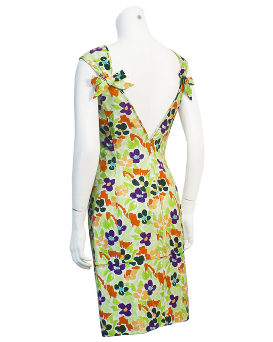 Floral Cotton Cocktail Dress