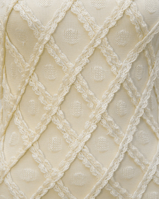 Cream Knit Dress