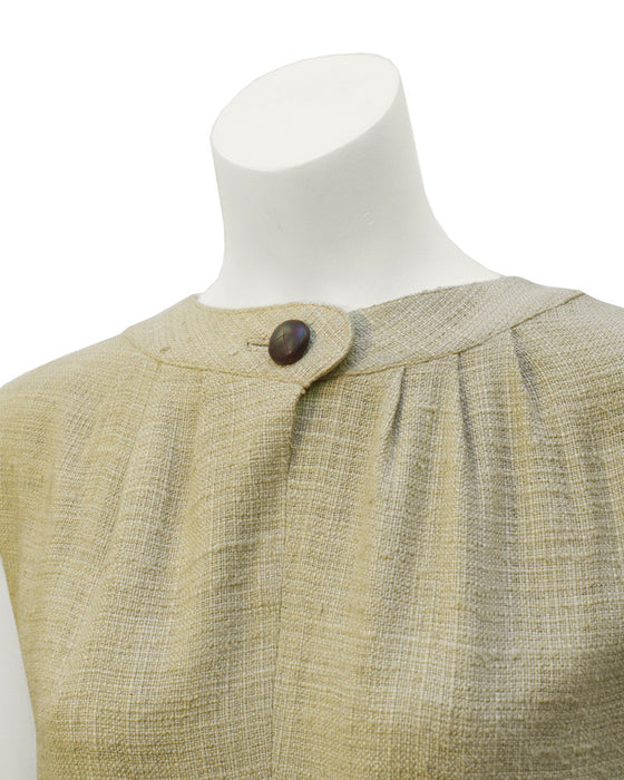 Tan burlap dress