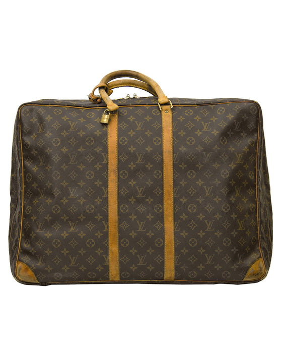 Brown and Tan 'Sirius 60' Monogram Suitcase