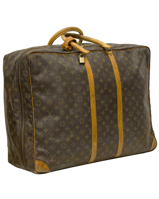 Brown and Tan 'Sirius 60' Monogram Suitcase