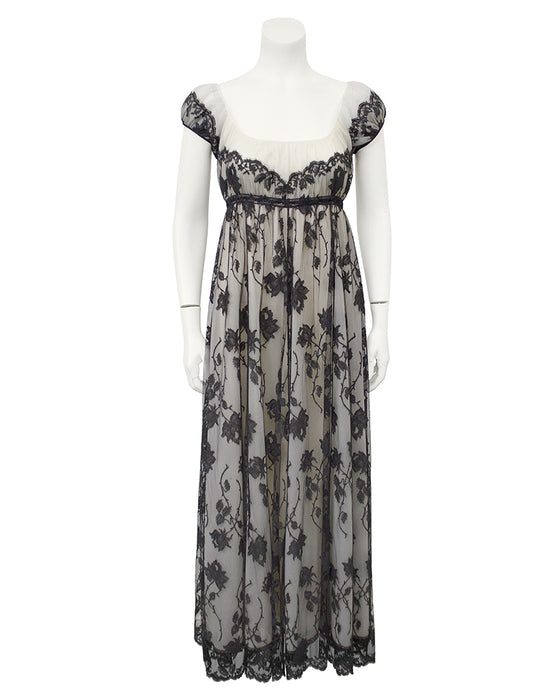 cream dress with black lace overlay Parker Dress Women's Size S Black Cream Lace Overlay Sleeveless Lined