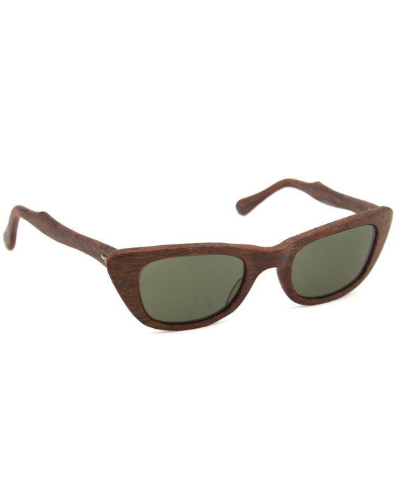 Faux Wood Sunglasses