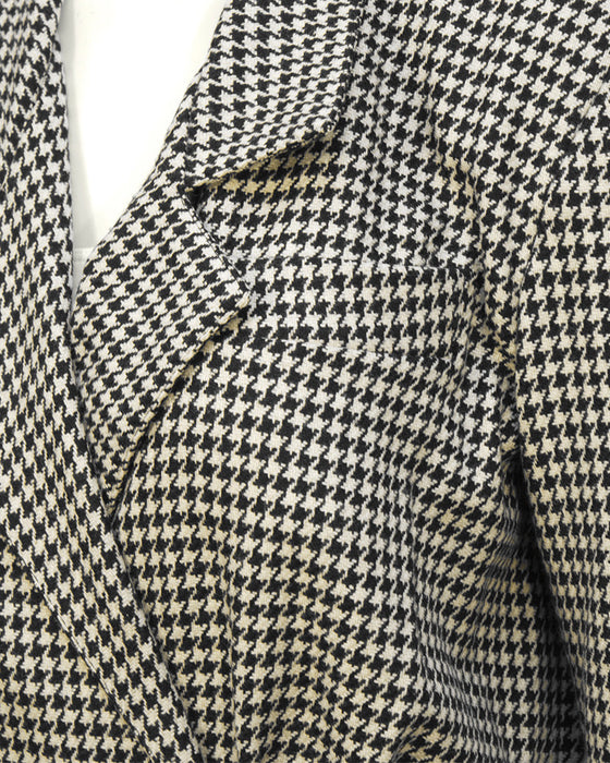 Black and White Houndstooth Jacket