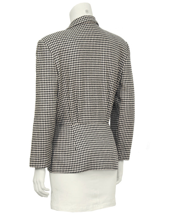 Black and White Houndstooth Jacket