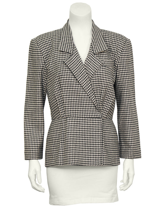 Black and White Houndstooth Jacket