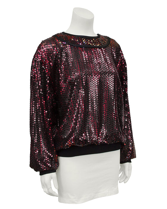 Red Sequin Top