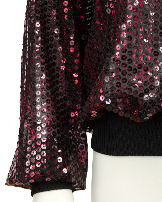 Red Sequin Top