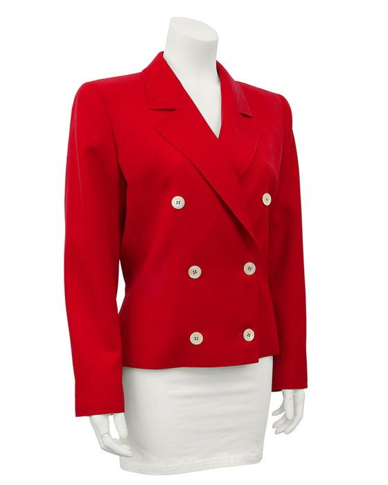 Red Tie Back Jacket