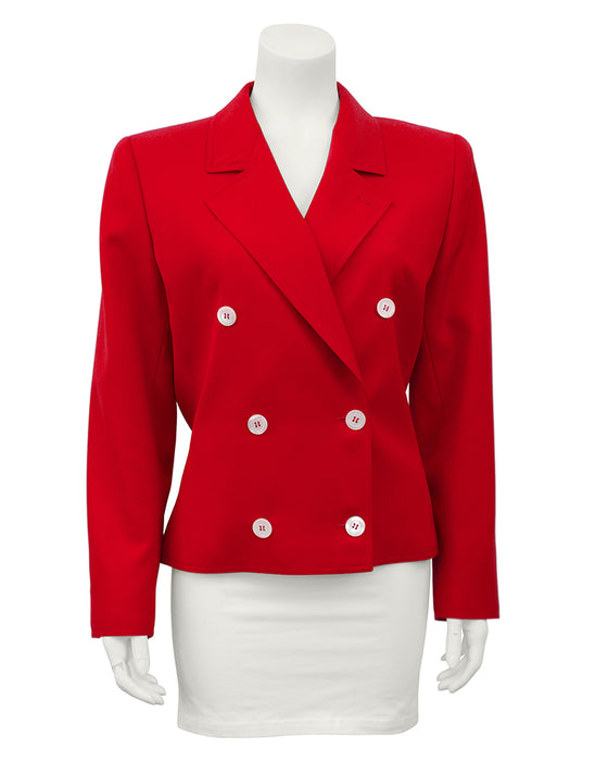 Red Tie Back Jacket