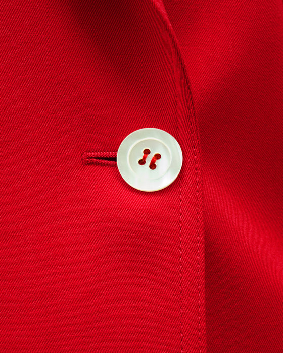 Red Tie Back Jacket