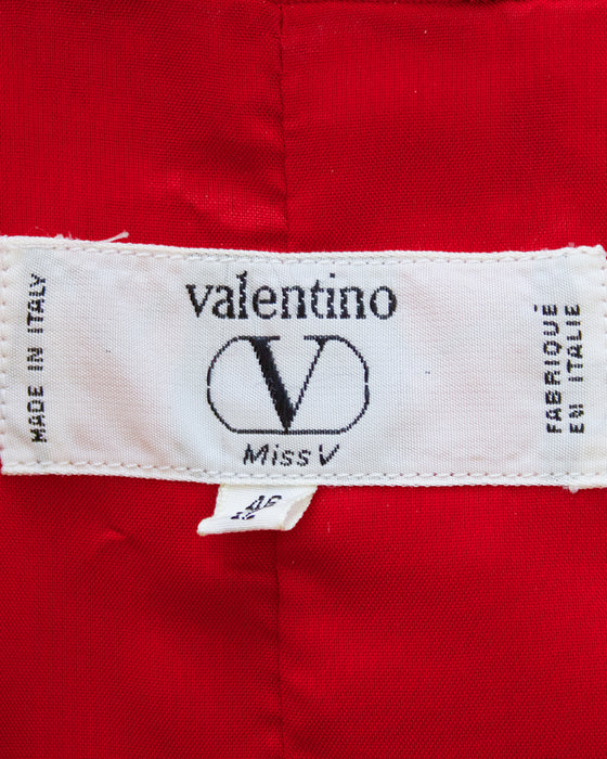 Red Tie Back Jacket