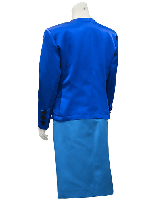 Blue Skirt Suit