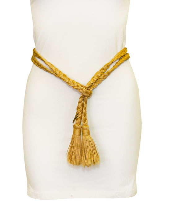 Raffia Braided Belt